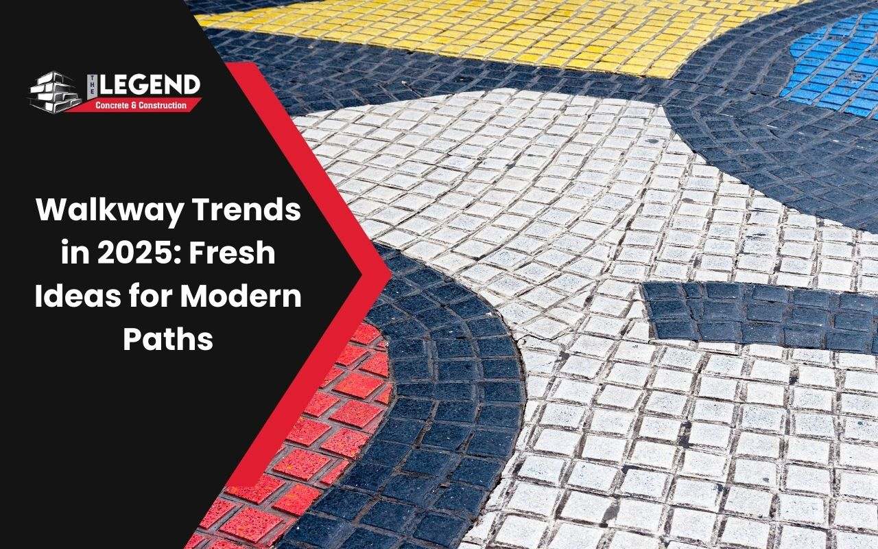 A colorful mosaic walkway featuring unique stone patterns.