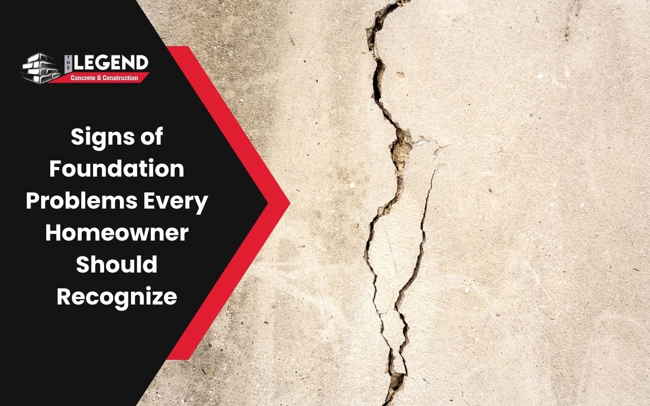 Vertical crack forming on the interior foundation wall