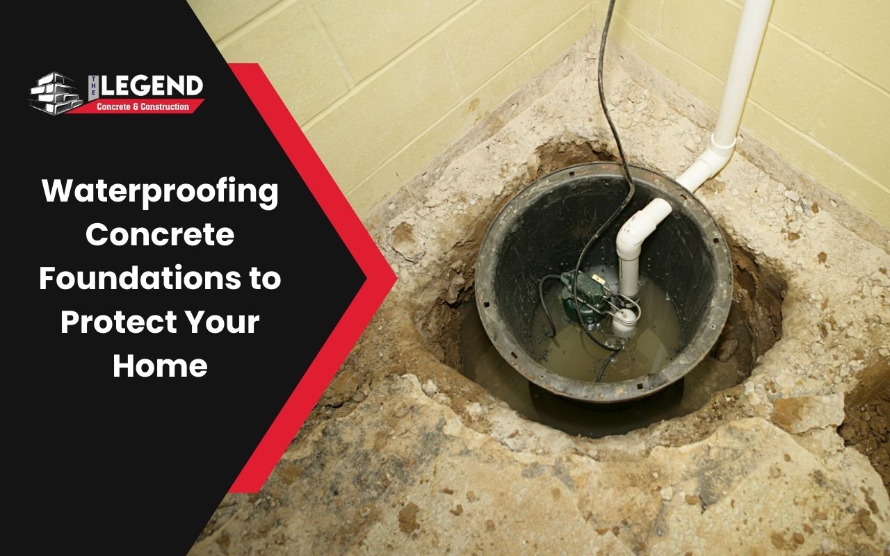 Interior sump pump installation for water control