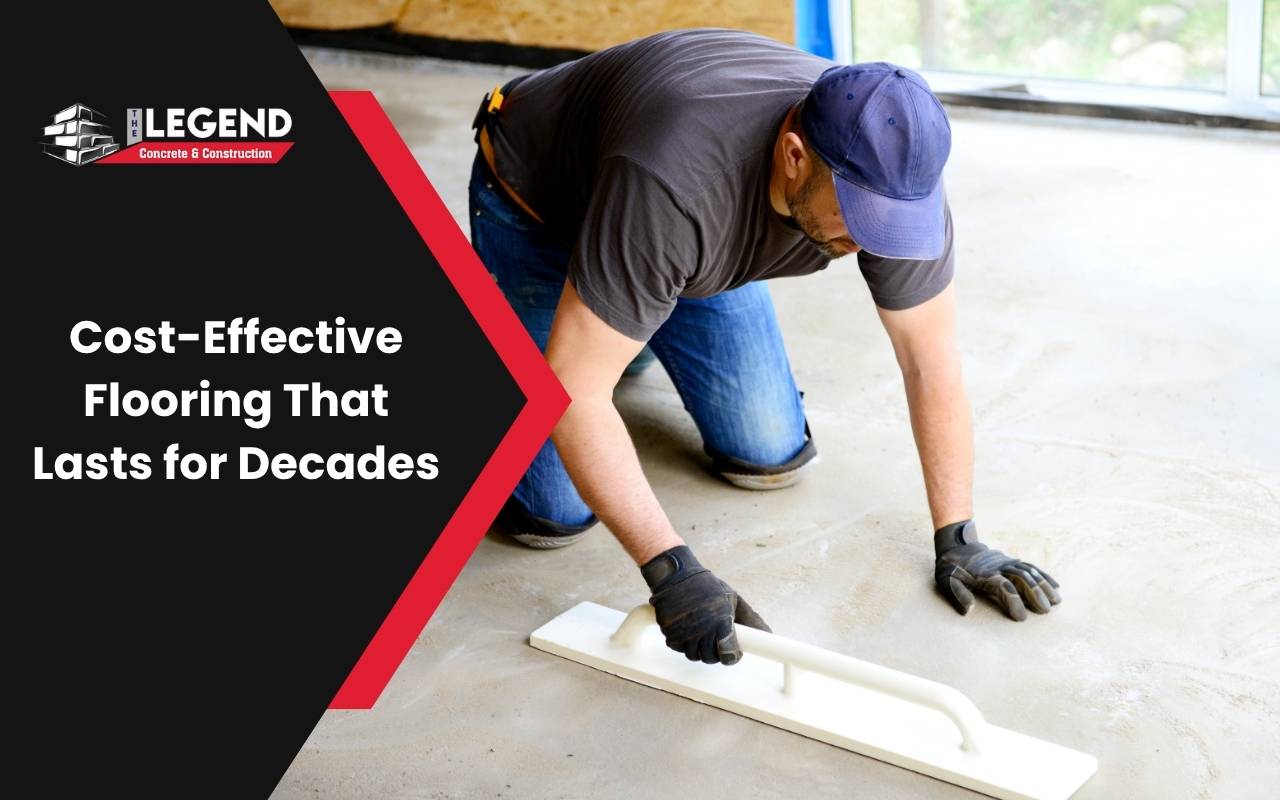 Polished concrete floor installed as a cost-effective flooring solution