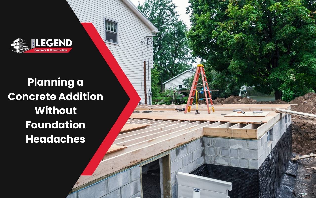 Proper load paths for concrete additions planning