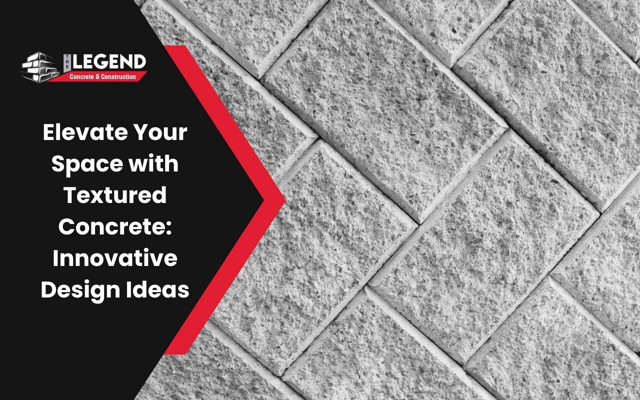 Textured concrete wall design ideas