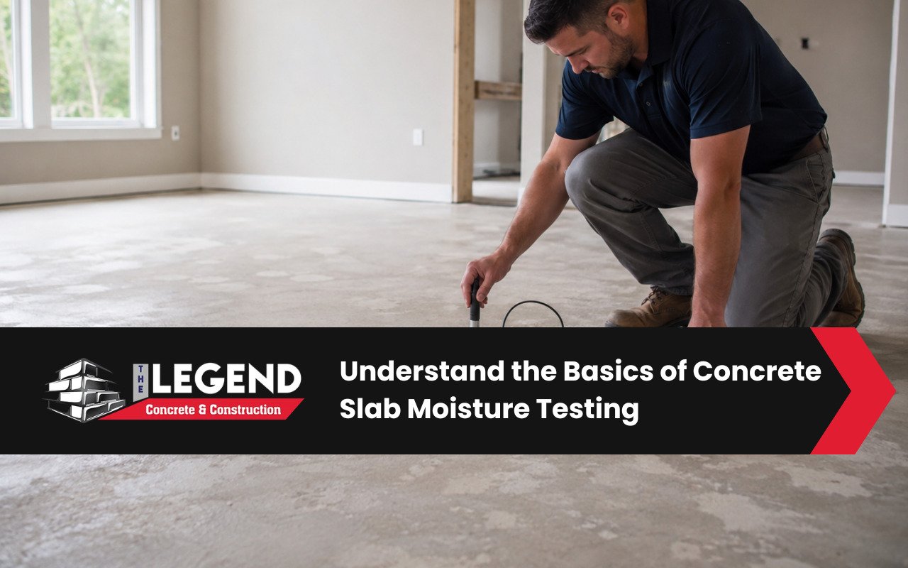 Concrete slab moisture testing before flooring installation in Dothan, Alabama